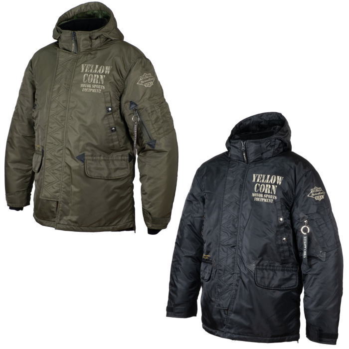 [2023-2024秋冬モデル]【YeLLOW CORN】YB-3322 WINTER JACKET ウインター ジャケット N-3B バイク イエローコーン