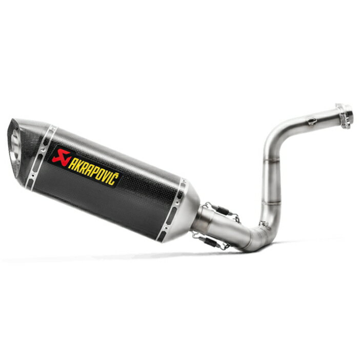【アクラポビッチ】AKRAPOVIC S-B3R1-RC/1 レース専用 フルエキゾーストマフラー カーボン (BMW : G310R '17-23、G310GS '17-23) バイク 一般公道使用不可 (P)