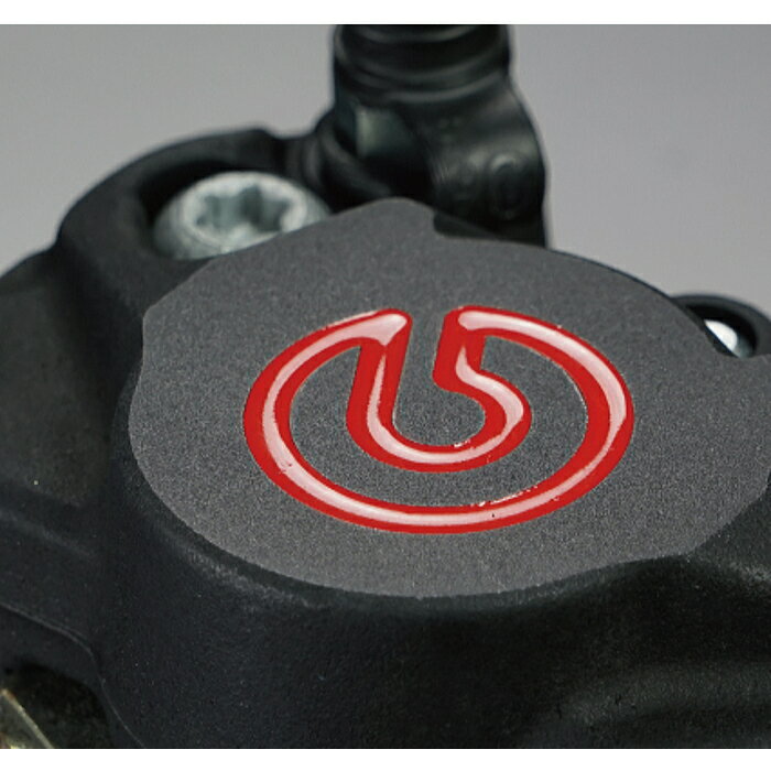 【brembo】20.B852.51 ブレンボ 2ポット ラージピストンキャリパー ブラック レッドロゴ (通称 : 新カニ) バイク ブレーキキャリパー (20-B852-51) 2