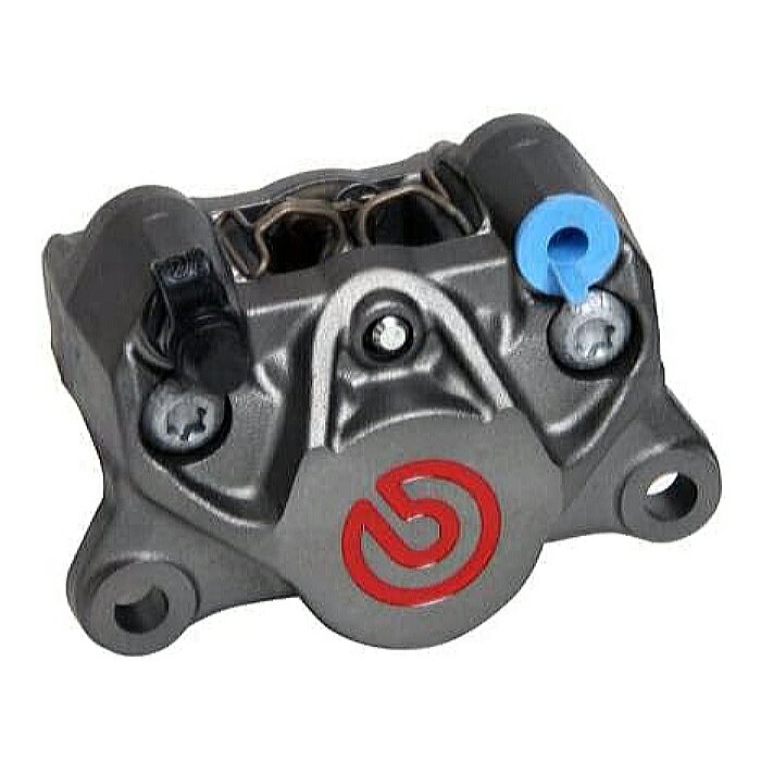 【brembo】20.B852.78 ブレンボ 2ポット ラージピストンキャリパー チタン レッドロゴ (通称:新カニ) バイク ブレーキキャリパー (20-B852-78)