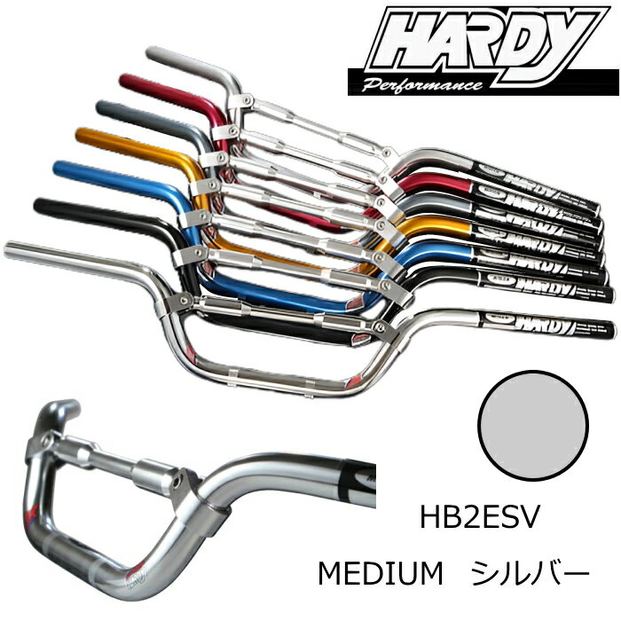 【HARDY】HB2ESV ハーディ ロードバー (MEDIUM / シルバー) ハンドルバー＆ハンドルブレース ミディア..