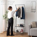 ハンガー ラック 物干し 収納 折りたたみ 洋服 室内 スリム おしゃれ コンパクト 衣類 洗濯 省スペース 幅60 玄関 棚 2段 一人暮らし パイプ シンプ...