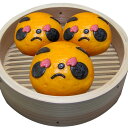 【中華まん】激辛 パンダ まん/3ヶパック(冷凍肉まん) |ぱんだ,中華,まん,ブタ,豚,スパイシー,通販,冷凍,日本製,中国,中華街,大人気,変わった,オリジ...