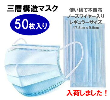 大人用 不織布マスク50枚セット｜在庫あり,明日,来る,到着,使い捨て,衛生用品,風邪,ウィルス,防止,予防,飛沫感染,花粉症,中国,中華街,雑貨 ro0403