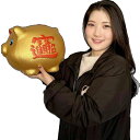 金ブタ貯金箱 12インチ 【送料無料】(沖縄別途1000円) | 猪年,亥年,子宝,金運アップ,金豚貯金箱,金ぶた貯金箱,開運グッズ,中国,玩具,置物,置き物,...