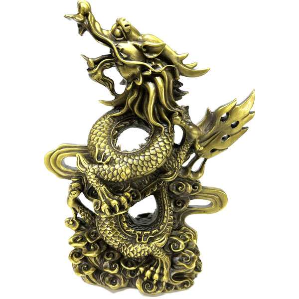 銅製龍特大(金) (G23−003) 【送料無料】（沖縄1500円） ｜開運グッズ,ペア,開運,風水,グッズ・玩具,中国,中華街,レトロ,雑貨,ノスタルジック,昭和,アイテム,お土産,ギフト,プレゼント　ro1108 rouishingoh-10011978 パンダまん老維新中華街大通り本店 パッケージ画像