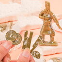 発掘玩具セット |チャイナ,グッズ,中国,中華街,武術,おもちゃ,三国志,古代,五帝銭,古銭,兵馬俑,武器 ro0817
