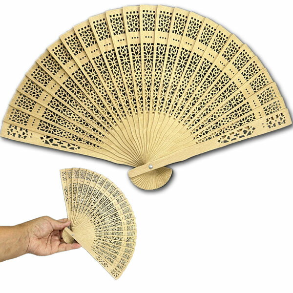 木製透かし彫り扇子 【ネコポス便可】|透かし,模様,細工,中国センス,せんす,激安,中国,中華街,雑貨,お土産,ギフト,誕生日,プレゼント ro1108