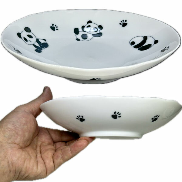 美濃焼にこにこパンダ60楕円皿(陶器製) |皿...の紹介画像2