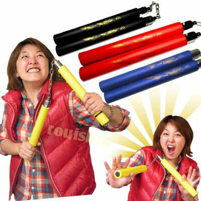 スポンジドラゴンヌンチャク 練習用 |チャイナ,グッズ,中国,中華街,レトロ,雑貨,昭和,アイテム,お土産,ギフト,誕生日,プレゼント,玩具,おもちゃ ro11...