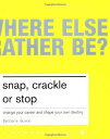 【古本】 Snap, Crackle, and Stop: Change Your Career and Shap Your Own Destiny - Barbara Quinn (Basic Books) 【紙書籍】 9780738206622