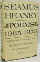 【古本】 Poems, 1965-1975 - Seamus Heaney (Farrar, Straus, and Giroux) 【紙書籍】 0374234965