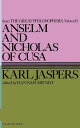 【古本】 Anselm and Nicholas of Cusa - Ralph Jaspers (Harcourt Brace Jovanovich) 【紙書籍】 0156076004