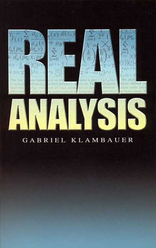 【古本】 Real Analysis - Gabriel Klambauer (Dover) 【紙書籍】 9780486445243