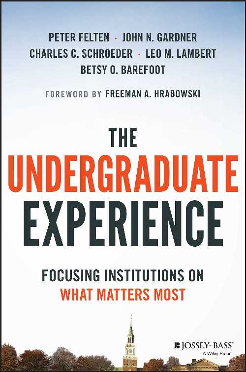 【古本】 Undergraduate Experience: Focusing Institutions on What Matters Most - Peter Felten (Jo..