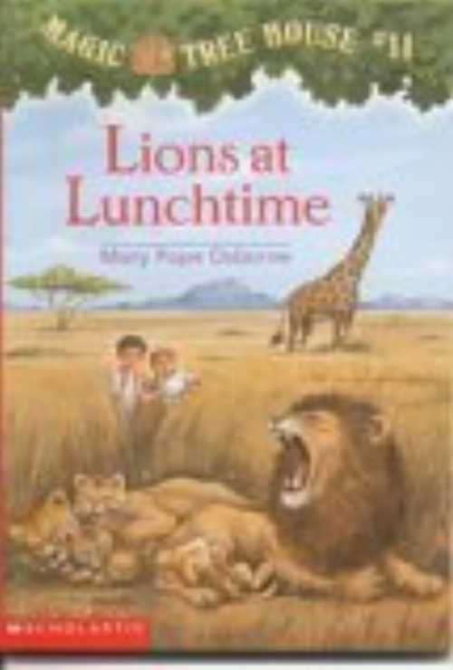 【古本】 Lions at Lunchtime (Magic Tree House #11) - Mary Pope Osborne (Scholastic Inc.) 【紙書籍】 0590706373