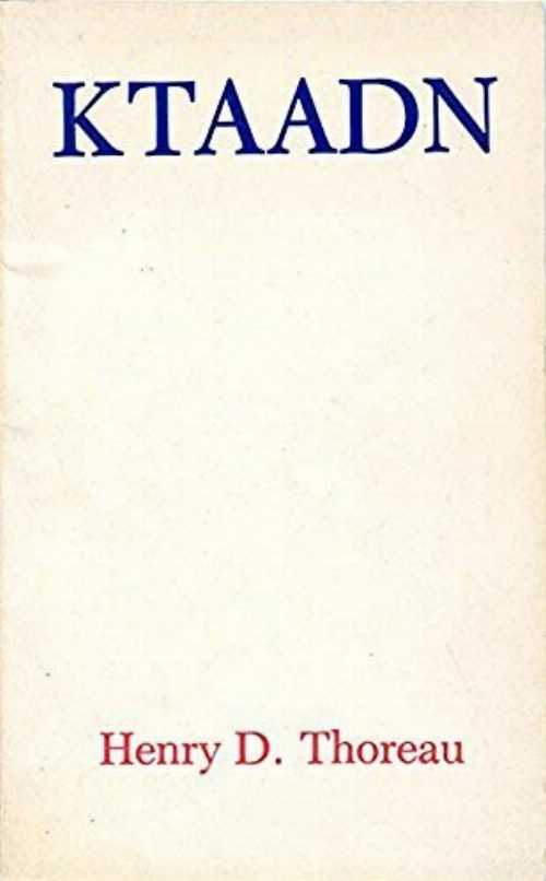 【古本】 Ktaadn - Henry David Thoreau (Tanam Press) 【紙書籍】 0934378169