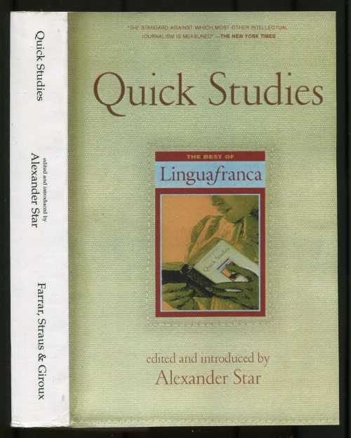 【古本】 Quick Studies: The Best of Lingua Franca - Alexander Star (Farrar, Straus and Giroux) 【紙書籍】 9780374528638