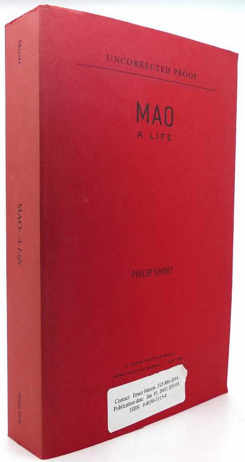 【古本】 Mao: A Life (American) - Philip Short (Henry Holt and Co.) 【紙書籍】 9780805031157