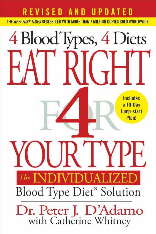 【古本】 Eat Right 4 Your Type: The Individualized Blood Type Diet Solution (Revised, Updated) - Peter J D'Adamo (Berkley) 【紙書籍】 9780399584169