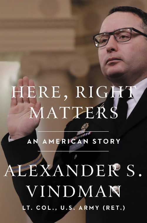 【古本】 Here, Right Matters: An American Story - Alexander Vindman (Harper) 【紙書籍】 97800630..