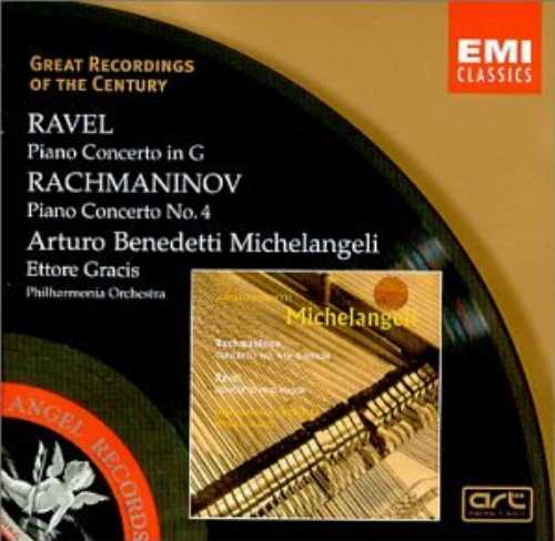  Ravel: Piano Concerto in G; Rachmaninov: Piano Concerto No. 4 - Philharmonia Orchestra; Maurice Ravel; Sergey Rachmaninov; Arturo Benedetti Michelangeli; Ettore Gracis (EMI Classics) 724356725829