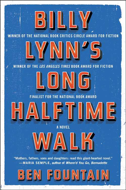  Billy Lynn's Long Halftime Walk - Ben Fountain (Ecco)  9780060885618