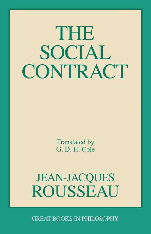 The Social Contract - Jean-Jacques Rousseau (Prometheus)  9780879754440