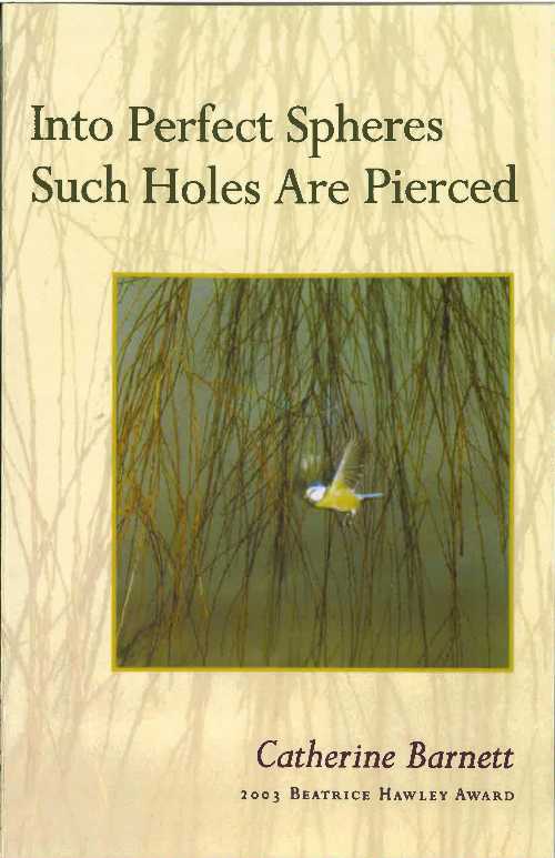  Into Perfect Spheres Such Holes Are Pierced - Catherine Barnett (Alice James Books)  9781882295456