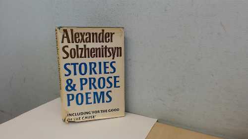 Stories and Prose Poems - Aleksandr Isaevich Solzhenitsyn (Random House UK)  0370014510