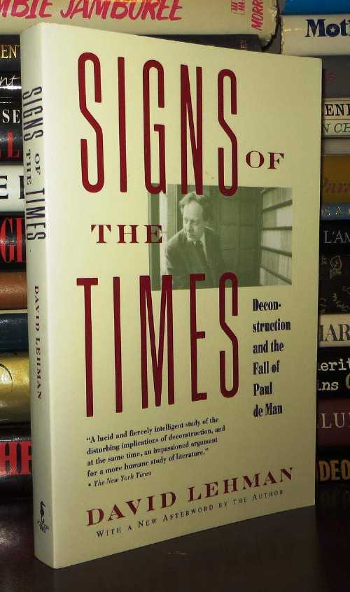 【古本】 Signs of the Times: Deconstruction and the Fall of Paul de Man - David Lehman (Poseidon Pr) 【紙書籍】 9780671775940