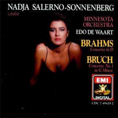 【中古】 Brahms: Violin Concerto in D / Bruch: Concerto No. 1 in G Minor - Johannes Brahms; Max Bruch; Nadja Salerno-Sonnenberg; Edo de Waart; Minnesota Orchestra (EMI Classics) 077774942928