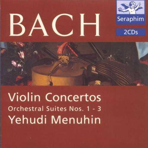  Violin Concertos 1-3 / Orchestral Suites - J.S.; Menuhin Bach (Angel Records) 724356851726