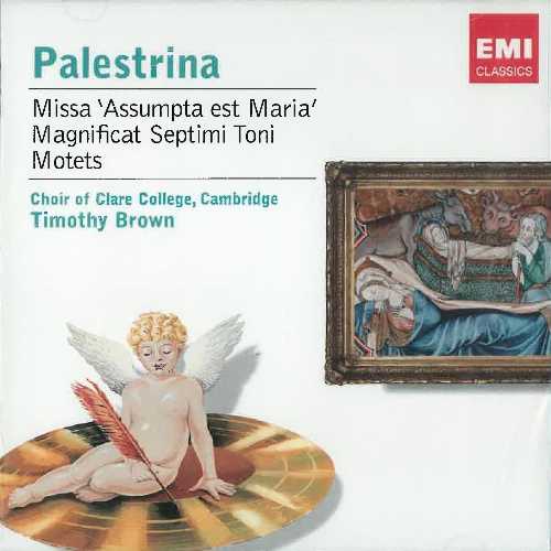  Choral Works - Giovanni Pierluigi da Palestrina; Choir of Clare College Cambridge; Timothy Brown (EMI Classics) 5099920828028