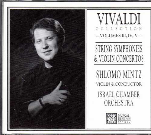 【中古】 Vivaldi Collection Volumes III, IV, V: String Symphonies Violin Concertos - Antonio Vivaldi Shlomo Mintz Israel Chamber Orchestra Shlomo Mintz (Musical Heritage Society) 717794319224