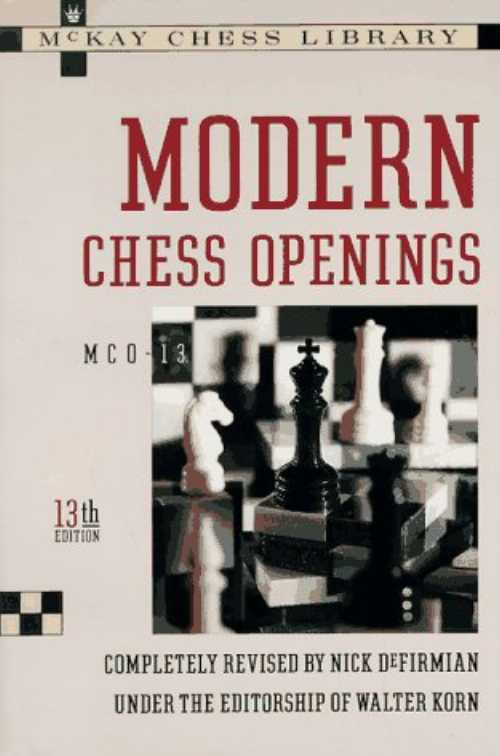 【古本】 Modern Chess Openings - Nick De Firmian (David McKay) 【紙書籍】 9780812917857