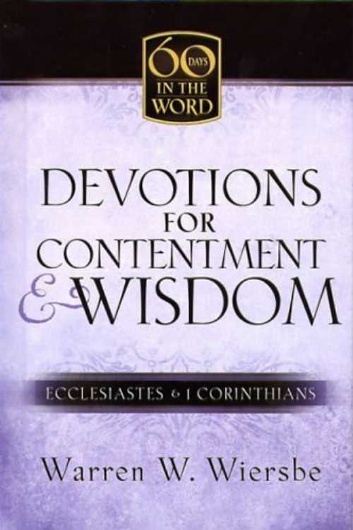 Rakuten - 【古本】 Devotions for Contentment & Wisdom: Ecclesiastes & 1 Corinthians - Warren W Wiersbe (Honor Books) 【紙書籍】 1562927000