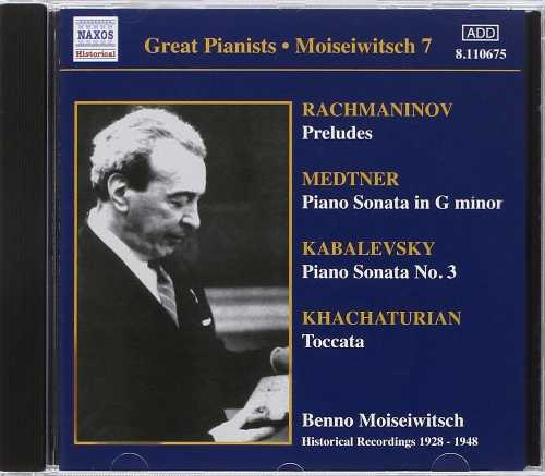  Great Pianists: Benno Moiseiwitsch Compl Recordg 7 - Moiseiwitsch (Naxos) 636943167526