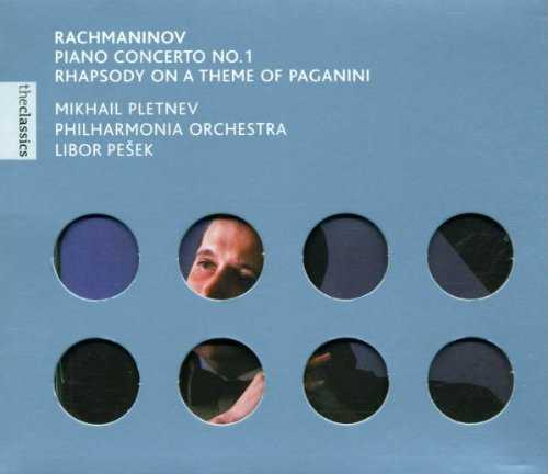  Rachmaninov: Piano Concerto No.1 / Rhapsody on a Theme of Paganini - Sergei Rachmaninov; Libor Pesek; Philharmonia Orchestra; Mikhail Pletnev (Virgin Classics) 724356197626