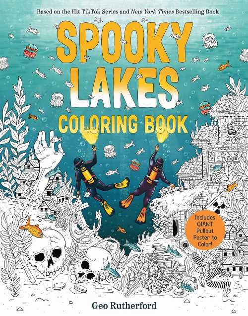 Spooky Lakes Coloring Book - Geo Rutherford (Abrams Books for Young Readers) 【紙書籍】 9781419784101