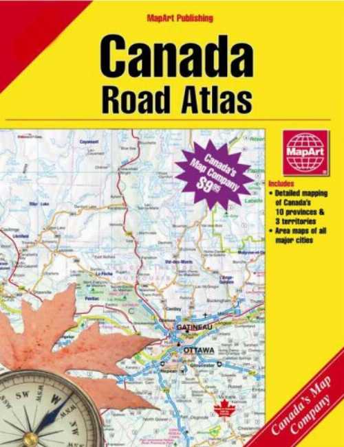【古本】 Canada Atlas - MapArt (MapArt Publishing Corp) 【紙書籍】 066770100180