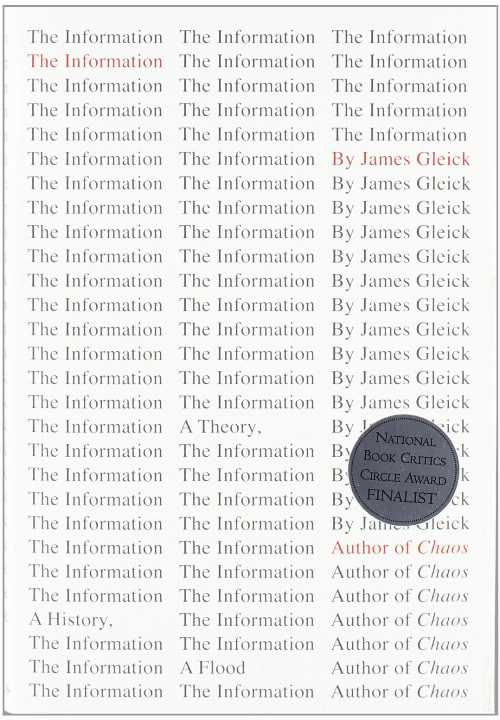  Information: A History, a Theory, a Flood - James Gleick (Pantheon)  9780375423727