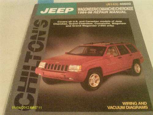 【古本】 Jeep Wagonner, Commanche, and Cherokee, 1984-98 - Chilton (Chilton Books) 【紙書籍】 9780801991073