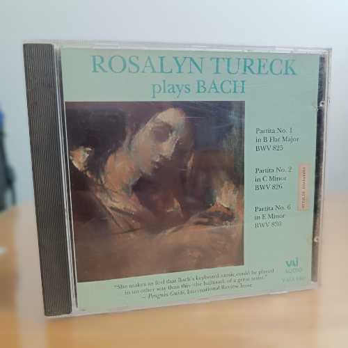  Rosalyn Tureck Plays Bach: Partitas 1,2,6 - Bach (Video Artists Int'L) 089948104025