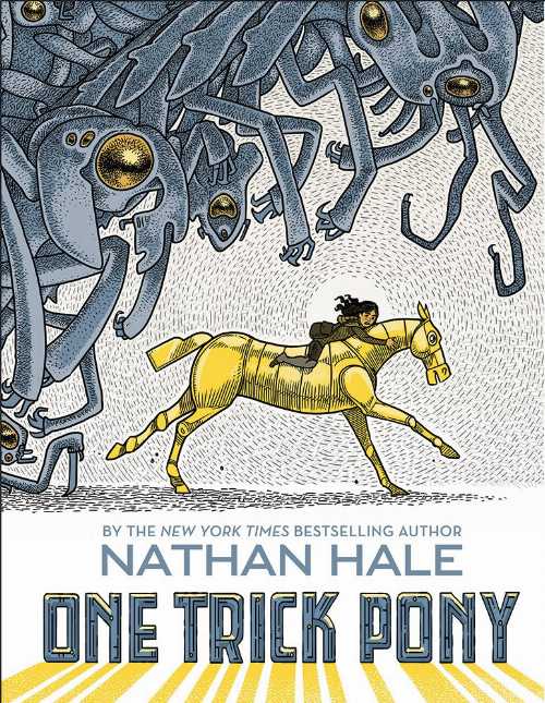 タイトル: One Trick Pony: A Graphic Novel著者: Nathan Hale出版社: Abrams Fanfare出版日: 2018年06月05日古本非常に良い。端が少し摩耗しているが、汚れのないきれいな本。製本状態は良好。ダスト ジャケットが付属している場合は、それも含まれます。リサイクル可能なアメリカ製の封筒で発送します。すべての注文に 100% 返金保証付き。One Trick Pony is a gripping post-apocalyptic science fiction graphic novel from the #1 New York Times bestselling author of the Nathan Hale's Hazardous Tales series. In a desolate future, a group of kids--and one special robot pony--are the key to Earth's salvation. Ever since the invasion, humans have been on the run from giant alien blobs who suck up electrical devices (and human limbs!) wherever they can find them. Strata and her family are part of a caravan of digital rescuers, hoping desperately to keep the memory of civilization alive. Other humans have reverted to a pre-electrical age, or have taken advantage of the invasion to become bandits. When Strata and her brother are separated from the caravan, they must rely on a particularly beautiful and rare robot pony to escape the outlaws and aliens--and perhaps even push back against the alien invaders. 当店利用時のご注意・当店の商品は原則として、「個人輸入」としての取り扱いになり、アメリカ合衆国から直接お客様のもとへお届けいたします。商品の配送手続きのために、アメリカ合衆国の事業者へお客様の注文情報が提供されます。注文情報の提供について同意いただいた上でご注文ください。アメリカ合衆国の個人情報保護法制等について確認する場合は、こちらのページ「https://corp.rakuten.co.jp/privacy/data-transfers.html」をご参照ください。・関税・輸入消費税が課税される場合があります。・課税額はご注文時には確定しておらず、通関時に確定しますので、商品の受け取り時に着払いでお支払いください。・個人輸入される商品は、全てご注文者自身の「個人使用・個人消費（日本に居住する者に寄贈される物で、当該寄贈を受ける者の個人的な使用に供される場合を含みます。）」が前提となります。第三者への譲渡・転売が法令で禁止されるもの（医薬品、医薬部外品、化粧品等を含みますが、これに限られません。）もございますのでご注意下さい。・商品お届けまでに、10日間程度かかります。