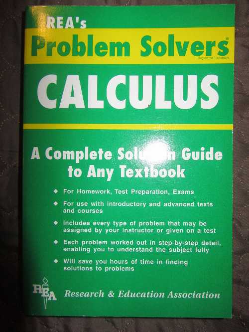  Calculus Problem Solver (Revised) - Editors of Rea (Research & Education Association)  9780878915057
