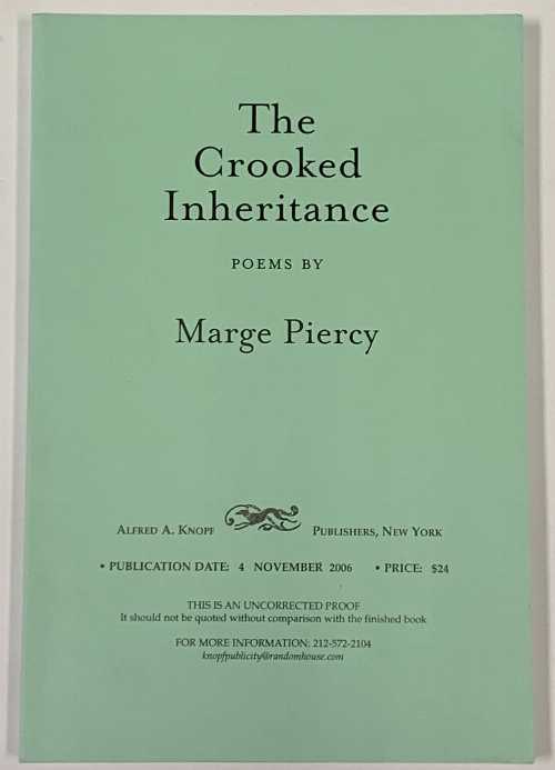  Crooked Inheritance - Marge Piercy (Knopf)  9780307265074