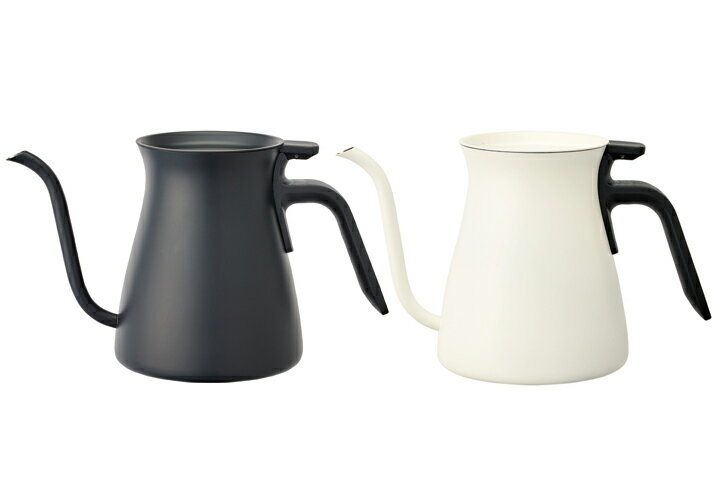 KINTO POUR OVER KETTLE 900ml KINTO SLOW COFFEE STYLE Black（ブラック） / White（ホワイト）キントー プアオーバーケトル スローコーヒースタイル ハンドドリップ用コーヒーケトル ステンレス 黒 / 白【ポイント】