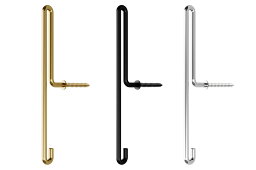 【送料無料】MOEBE WALL HOOK Large Matt Gold / Black / Chrome ムーベ ウォールフック マットゴールド ブラック クローム：北欧デザイン インテリアフック