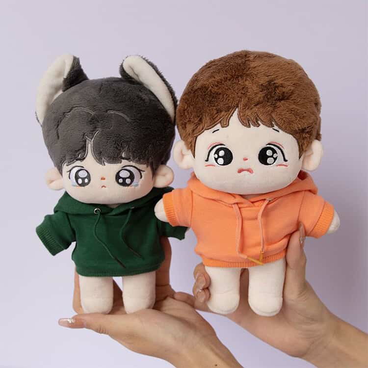 フードパーカー 服 17cm パーカー 10cm 15cm 送料無料 着せ替え フード付き コスチューム 送料無料 20cm ぬいぐるみ用 2点セット 人形 コスプレ 洋服 オタ活 ぬい服 ぬいぐるみ用服 推し色 推し活グッズ ヲタ活 グッズ 韓国ファッション アイドル衣装 ハンドメイド 2
